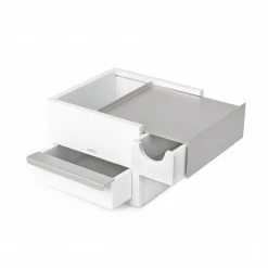 Umbra White & Nickel Mini Stowit Jewellery Box 8 Umbra White & Nickel Mini Stowit Jewellery Box