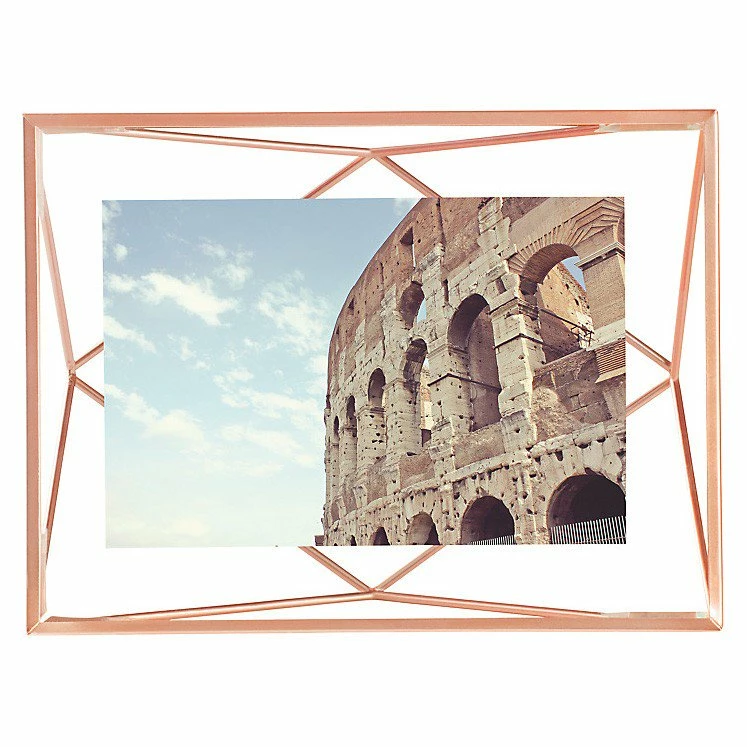 Umbra 4" x 6" Copper Prisma Photo Frame 6 Umbra 4" x 6" Copper Prisma Photo Frame