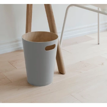 Umbra Grey Woodrow Trash Can 6 Umbra Grey Woodrow Trash Can