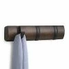 Umbra Black/Walnut Flip 3 Coat Hook