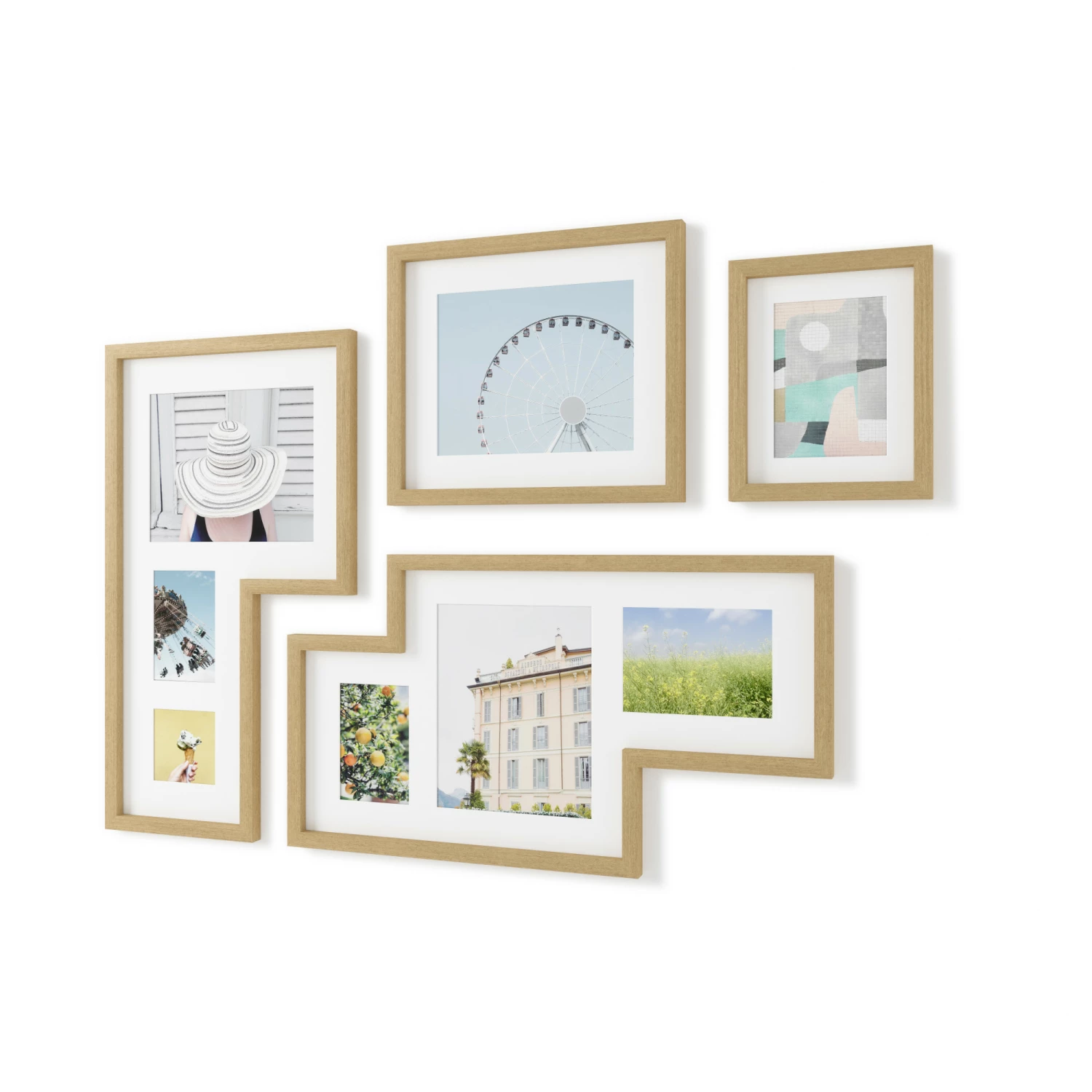 Umbra Mingle Set of 4 Multi Picture Wall Frames Natural 7 Umbra Mingle Set of 4 Multi Picture Wall Frames Natural