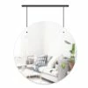 Umbra Black Exhibit Wall Mirror 24" 1 Umbra Black Exhibit Wall Mirror 24"