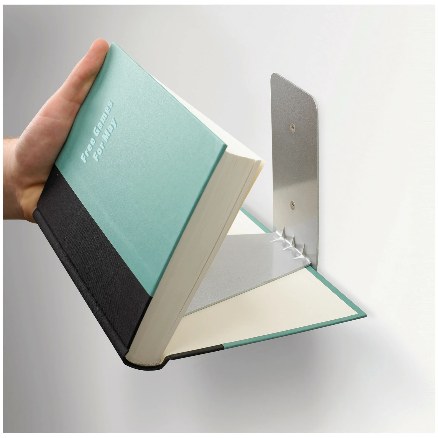 Umbra Set of 3 Small Silver Conceal Floating Bookshelves 9 Umbra Set of 3 Small Silver Conceal Floating Bookshelves