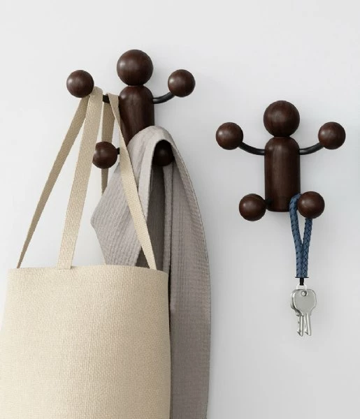 Umbra Patère Woody Noir/Noyer 5 Umbra Patère Woody Noir/Noyer