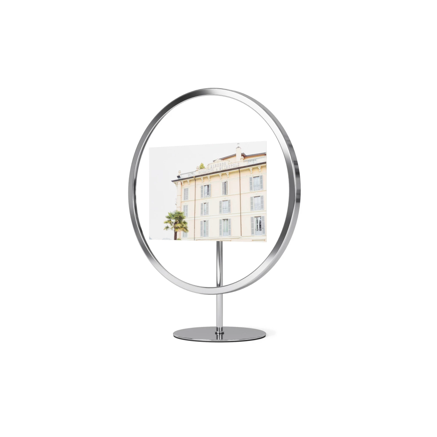 Umbra Infinity Round Chrome Picture Frame 4x6" 3 Umbra Infinity Round Chrome Picture Frame 4x6"