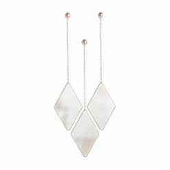 Umbra Set of 3 Copper Dima Wall Mirrors