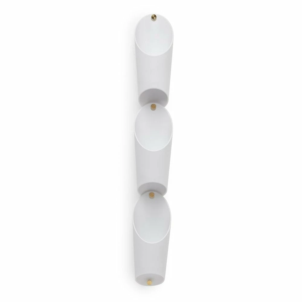 Umbra Set of 3 White Floralink Wall-Mounted Organiser/Planters 4 Umbra Set of 3 White Floralink Wall-Mounted Organiser/Planters