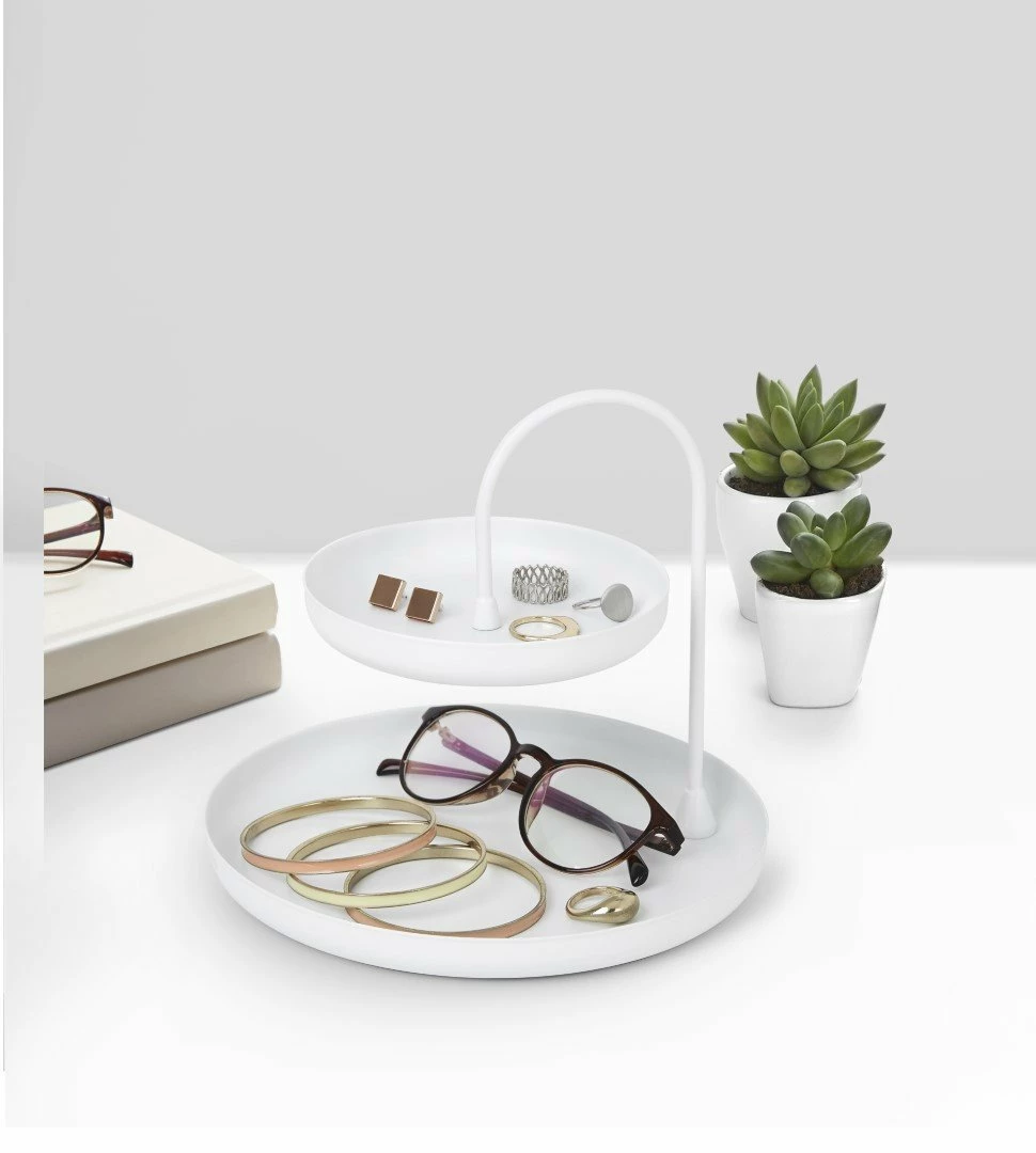 Umbra Présentoir À Deux Niveaux Poise Blanc 6 Umbra Présentoir À Deux Niveaux Poise Blanc