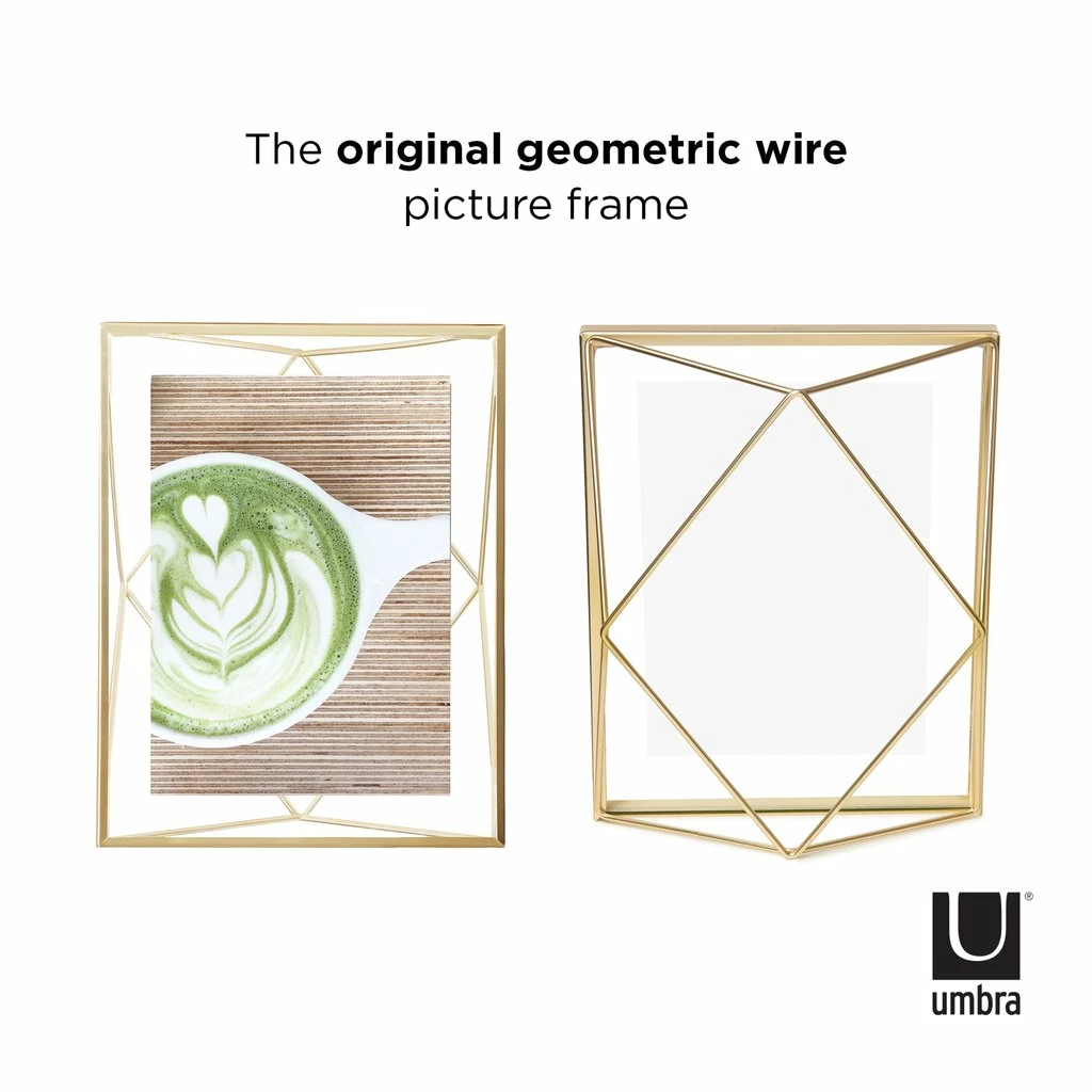 Umbra 5 x 7cm Matte Brass Prisma Photo Frame 4 Umbra 5 x 7cm Matte Brass Prisma Photo Frame
