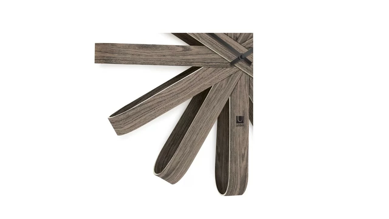 Umbra RIBBON WOOD WALL CLOCK 5 Umbra RIBBON WOOD WALL CLOCK