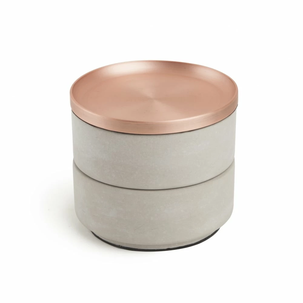 Umbra Concrete & Copper Tesora Jewellery Box 4 Umbra Concrete & Copper Tesora Jewellery Box
