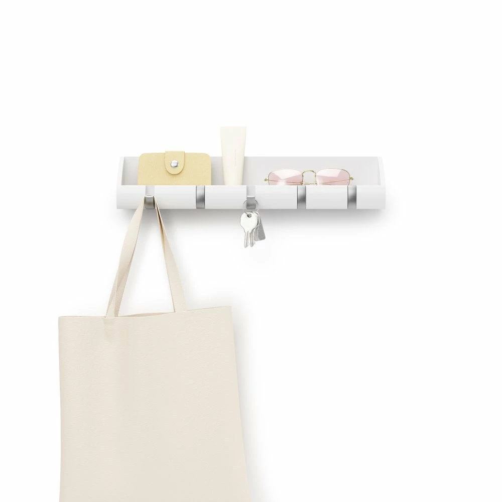 Umbra Large White Cubby Hallway Organizer 5 Umbra Large White Cubby Hallway Organizer