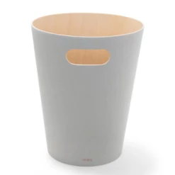 Umbra Grey Woodrow Trash Can