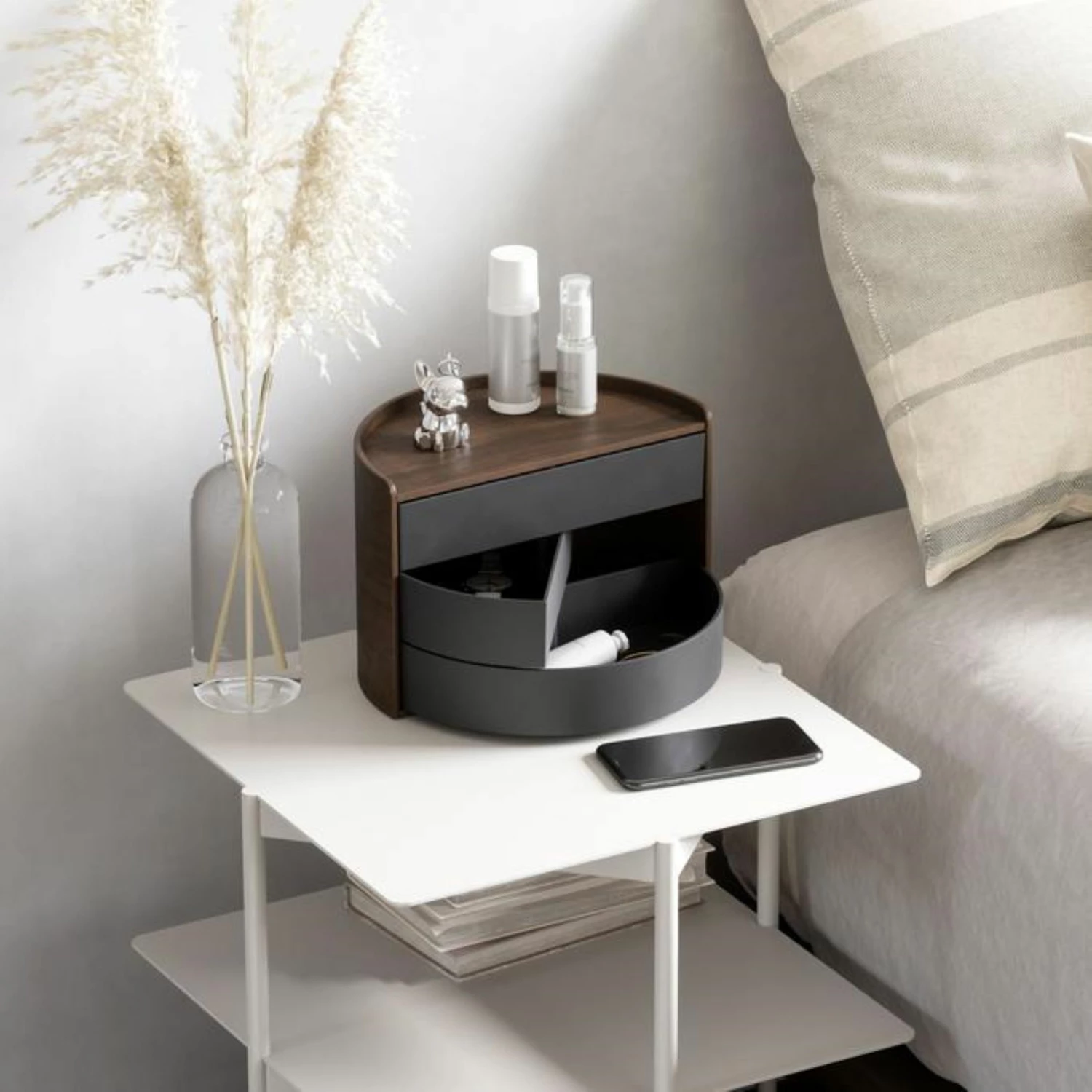 Umbra Black/Walnut Moona Jewellery/Storage Box 5 Umbra Black/Walnut Moona Jewellery/Storage Box