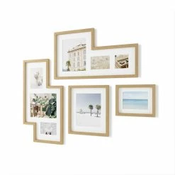 Umbra Mingle Set of 4 Multi Picture Wall Frames Natural 13 Umbra Mingle Set of 4 Multi Picture Wall Frames Natural