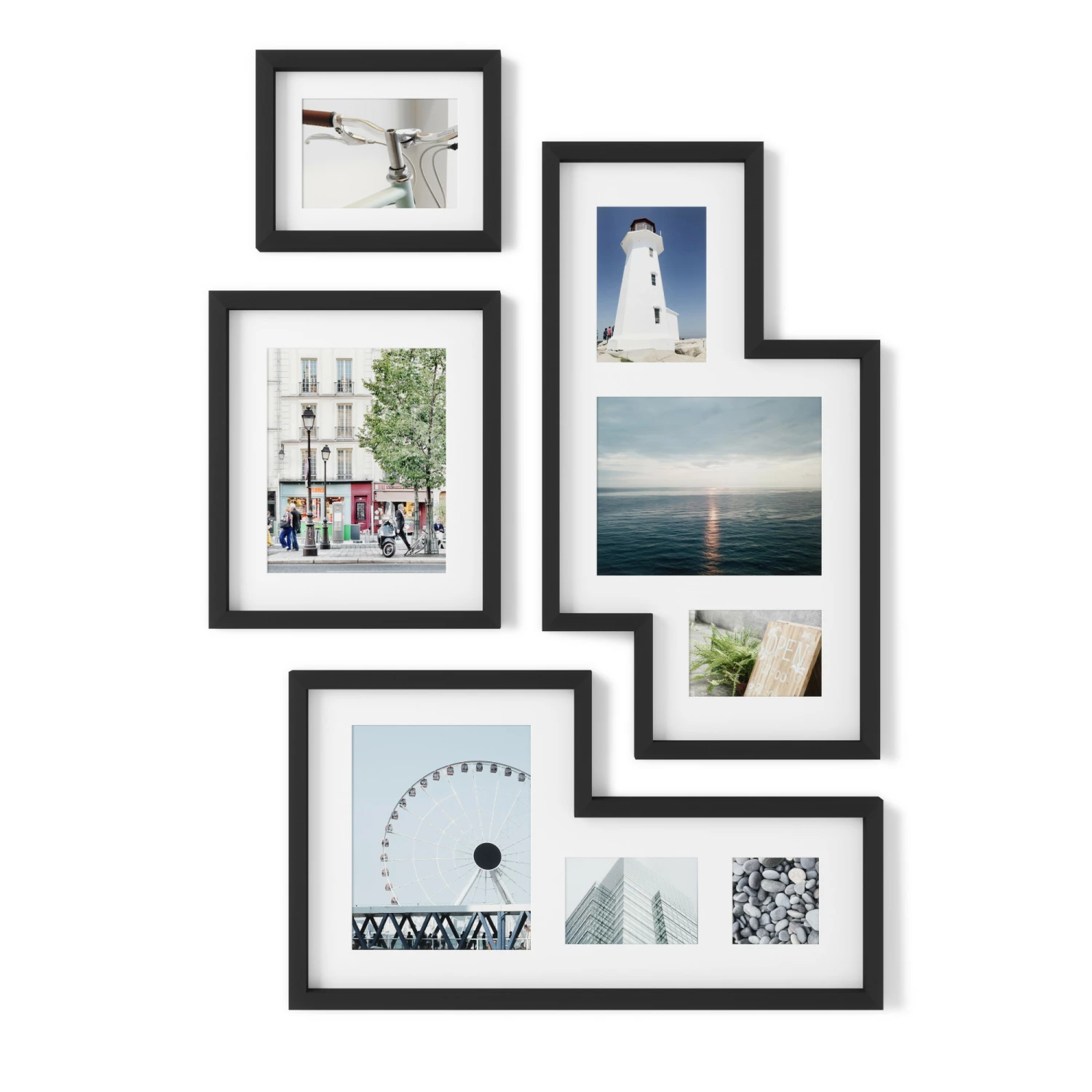 Umbra Mingle Set of 4 Black Gallery Picture Frames 3 Umbra Mingle Set of 4 Black Gallery Picture Frames