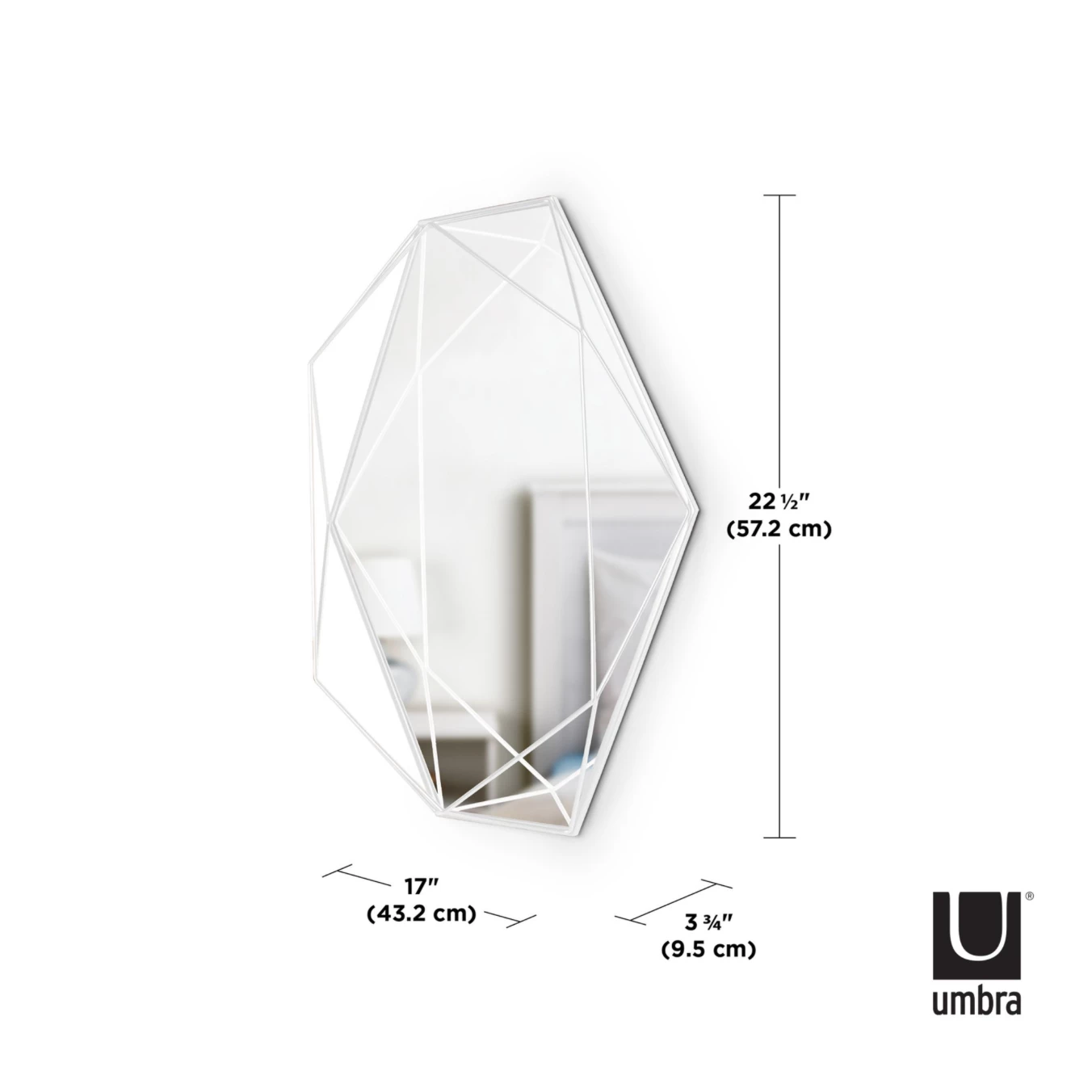 Umbra Prisma Mirror White 8 Umbra Prisma Mirror White