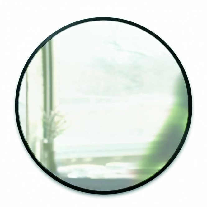 Umbra 24" (61cm) Black Hub Wall Mirror 3 Umbra 24" (61cm) Black Hub Wall Mirror