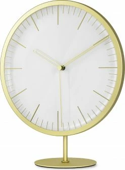 Umbra Infinity Matt Brass Wall/Mantle Clock 12 Umbra Infinity Matt Brass Wall/Mantle Clock