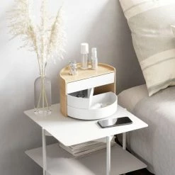 Umbra White & Natural Moona Jewellery/Storage Box