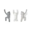 Umbra Set of 3 Grey Buddy Hooks 1 Umbra Set of 3 Grey Buddy Hooks