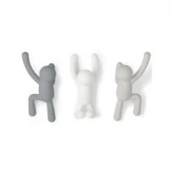 Umbra Set of 3 Grey Buddy Hooks
