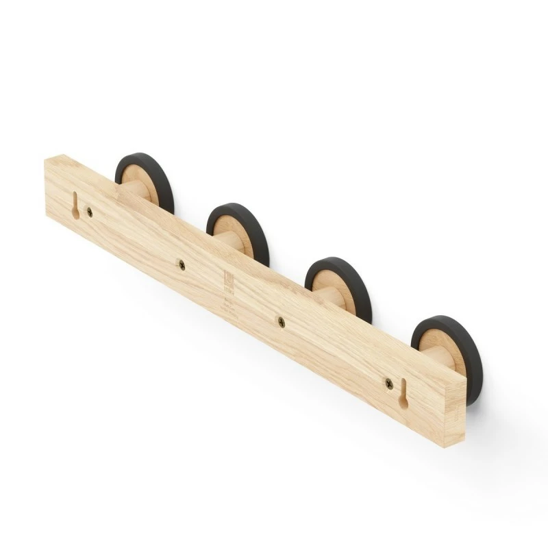 Umbra Porte-Manteau Mural 4 Crochets Hub Noir/Naturel 7 Umbra Porte-Manteau Mural 4 Crochets Hub Noir/Naturel