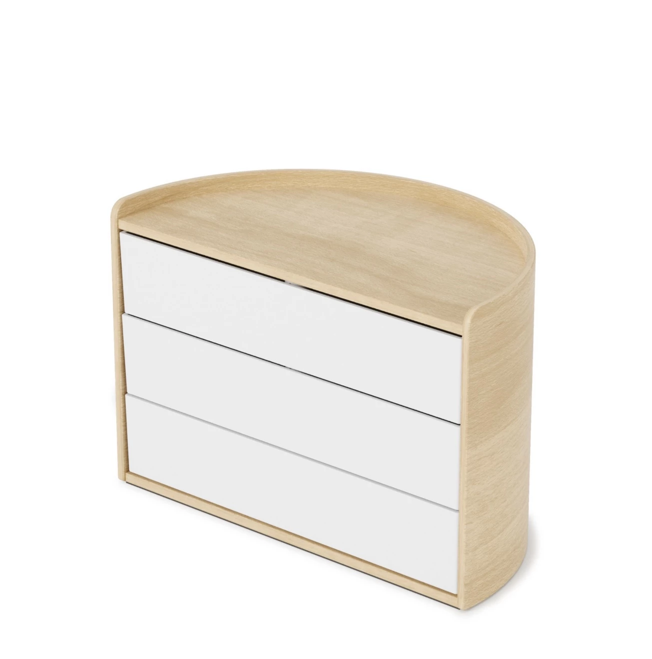 Umbra White and Natural Moona Jewellery Box Storage Unit 2 Umbra White and Natural Moona Jewellery Box Storage Unit