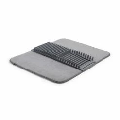 Umbra Large Charcoal Grey Microfibre Udry Drying Mat 8 Umbra Large Charcoal Grey Microfibre Udry Drying Mat