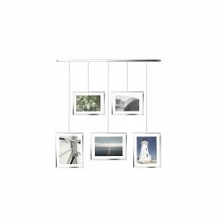 Umbra Chrome Exhibit Adjustable Multi Photo Display Frame