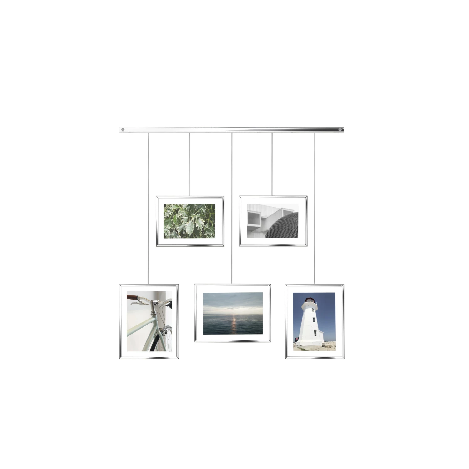 Umbra Chrome Exhibit Adjustable Multi Photo Display Frame 4 Umbra Chrome Exhibit Adjustable Multi Photo Display Frame