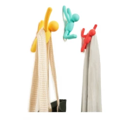 Umbra Red Yellow and Turquoise Buddy Wall Hooks