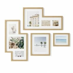 Umbra Mingle Set of 4 Multi Picture Wall Frames Natural 12 Umbra Mingle Set of 4 Multi Picture Wall Frames Natural