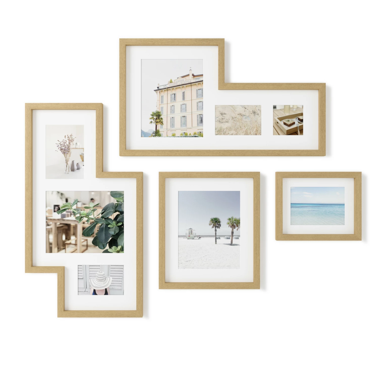 Umbra Mingle Set of 4 Multi Picture Wall Frames Natural 5 Umbra Mingle Set of 4 Multi Picture Wall Frames Natural
