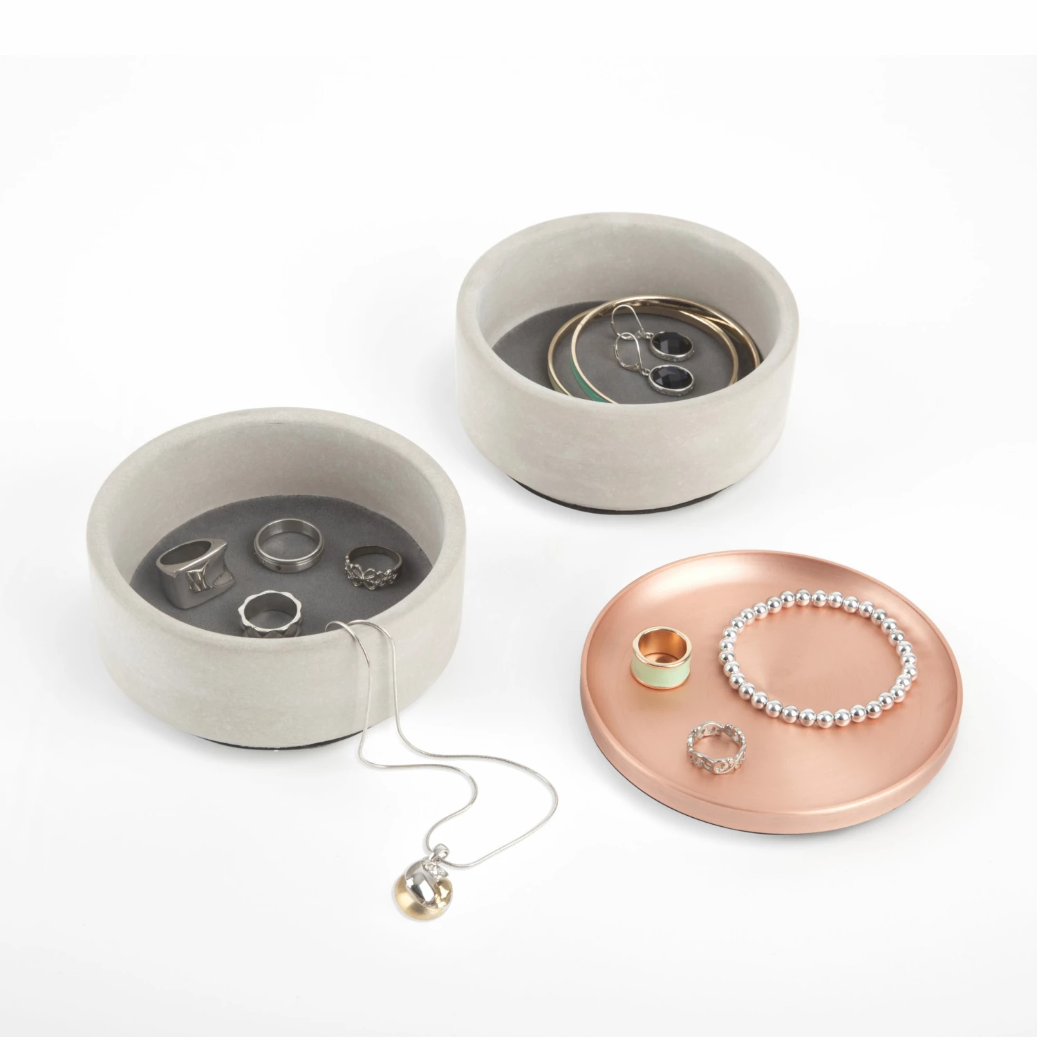 Umbra Concrete/Copper Tesora Jewellery Box 5 Umbra Concrete/Copper Tesora Jewellery Box