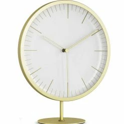 Umbra Sales Shop 10 Umbra Infinity Matt Brass Wall/Mantle Clock