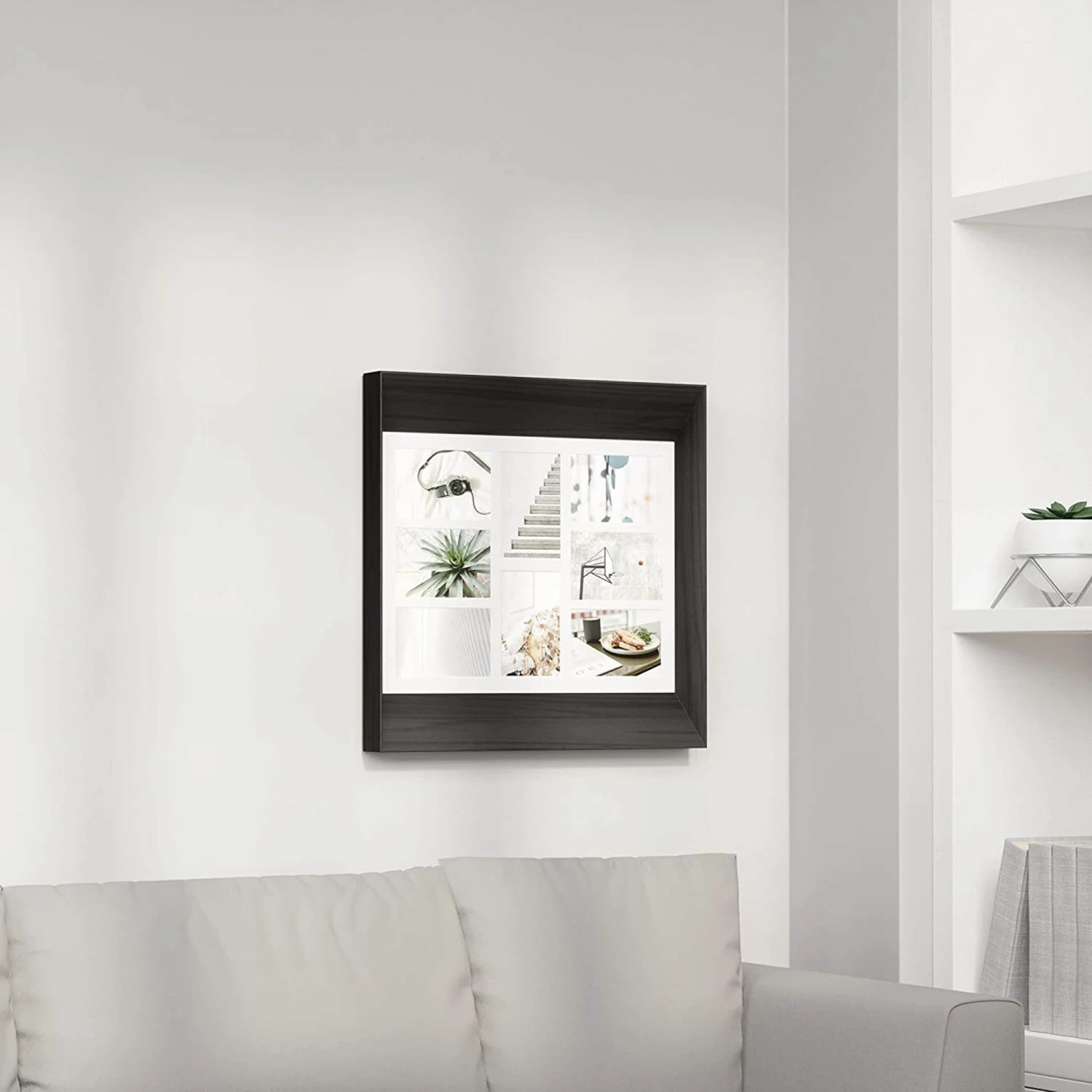 Umbra Black Lookout Wall Multi-Photo Display Frame 10 Umbra Black Lookout Wall Multi-Photo Display Frame