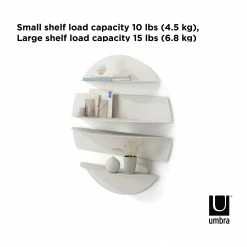 Umbra Stone Grey Solis Wall Shelves 23 Umbra Stone Grey Solis Wall Shelves