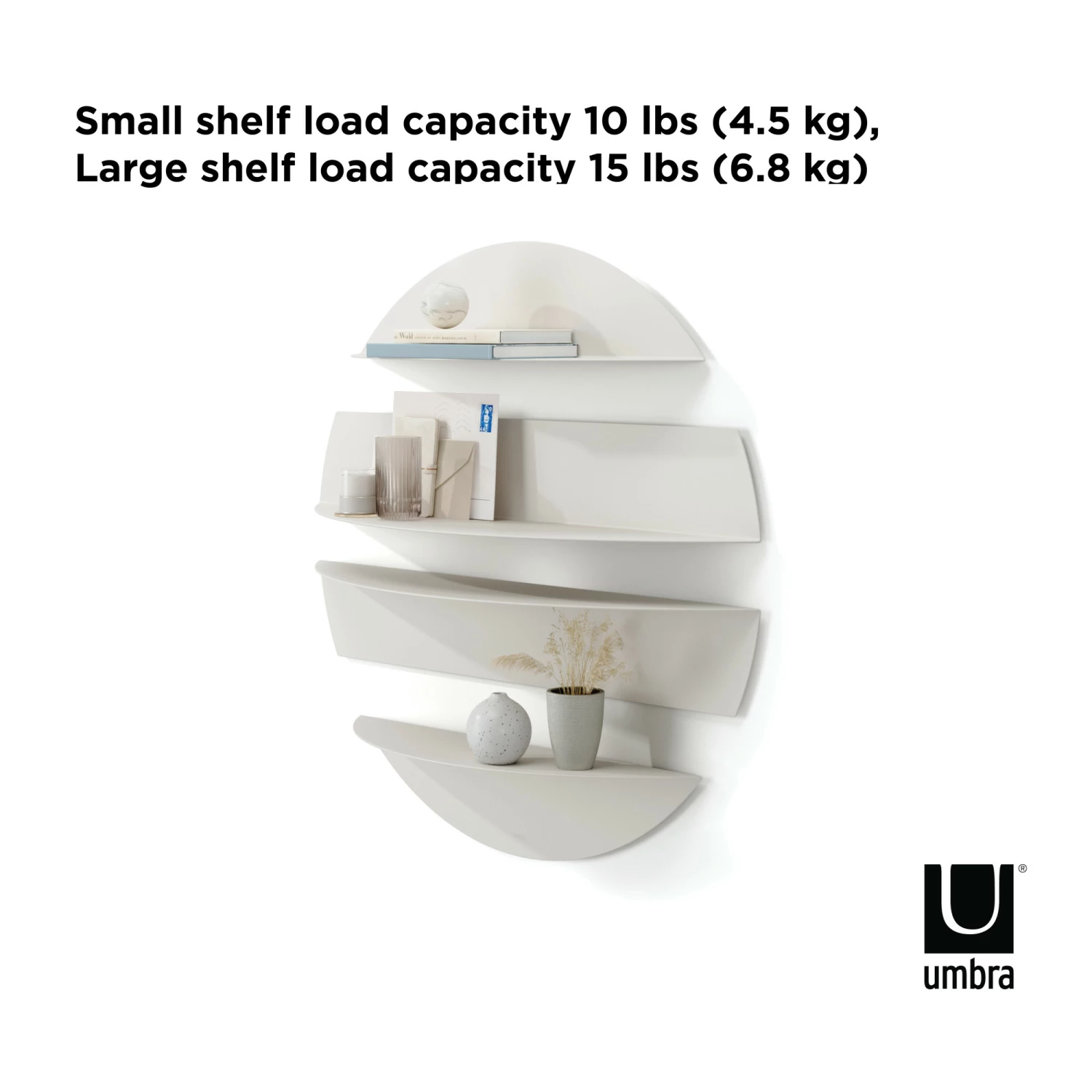 Umbra Stone Grey Solis Wall Shelves 13 Umbra Stone Grey Solis Wall Shelves