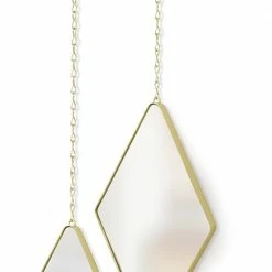 Umbra Set of 3 Matt Brass Dima Wall Mirror 14 Umbra Set of 3 Matt Brass Dima Wall Mirror