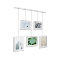 Umbra Set of 5 White Exhibit Hanging Photo Frames 7 Umbra Set of 5 White Exhibit Hanging Photo Frames
