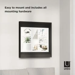 Umbra Black Lookout Wall Multi-Photo Display Frame 13 Umbra Black Lookout Wall Multi-Photo Display Frame