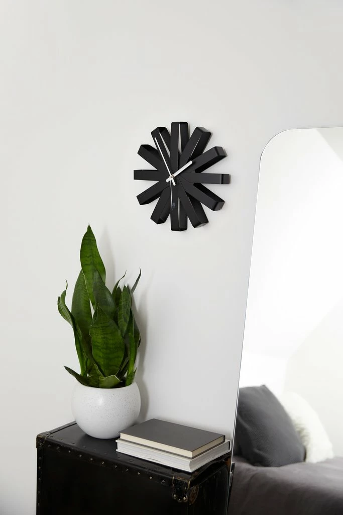 Umbra Black Ribbon Wall Clock 6 Umbra Black Ribbon Wall Clock