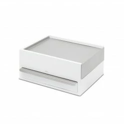 Umbra White & Nickel Stowit Jewellery Box