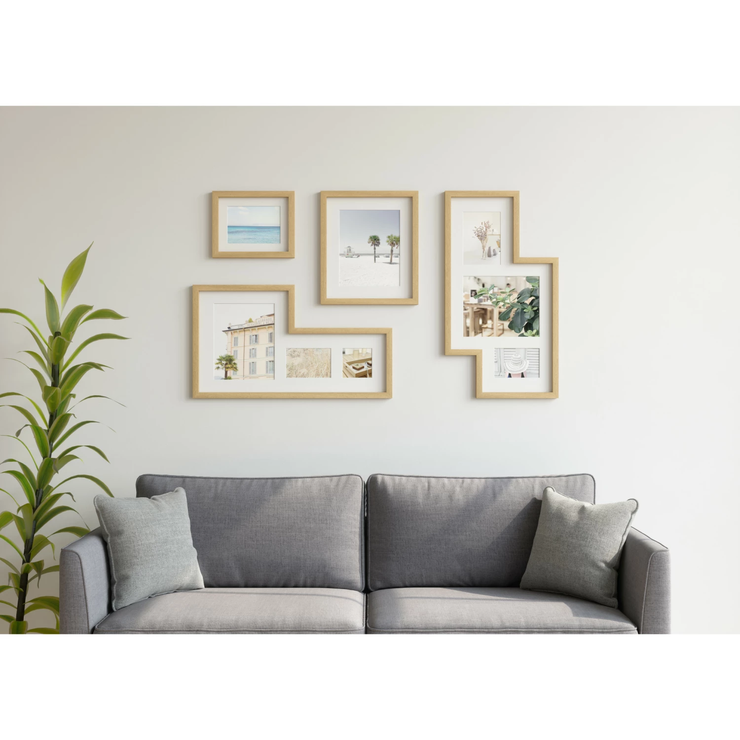 Umbra Mingle Set of 4 Multi Picture Wall Frames Natural 9 Umbra Mingle Set of 4 Multi Picture Wall Frames Natural