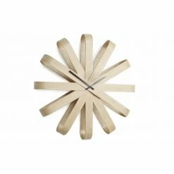 Umbra Natural Ribbonwood Wall Clock 8 Umbra Natural Ribbonwood Wall Clock