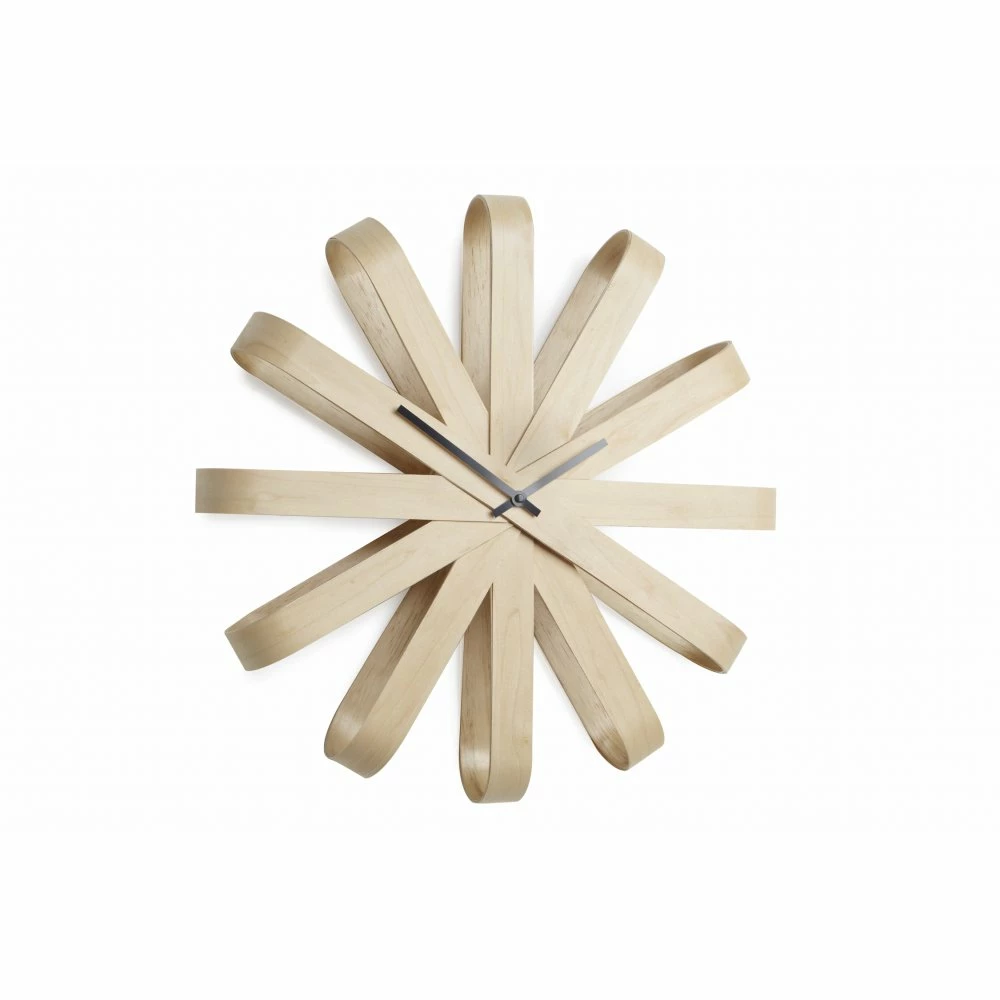 Umbra Natural Ribbonwood Wall Clock 5 Umbra Natural Ribbonwood Wall Clock