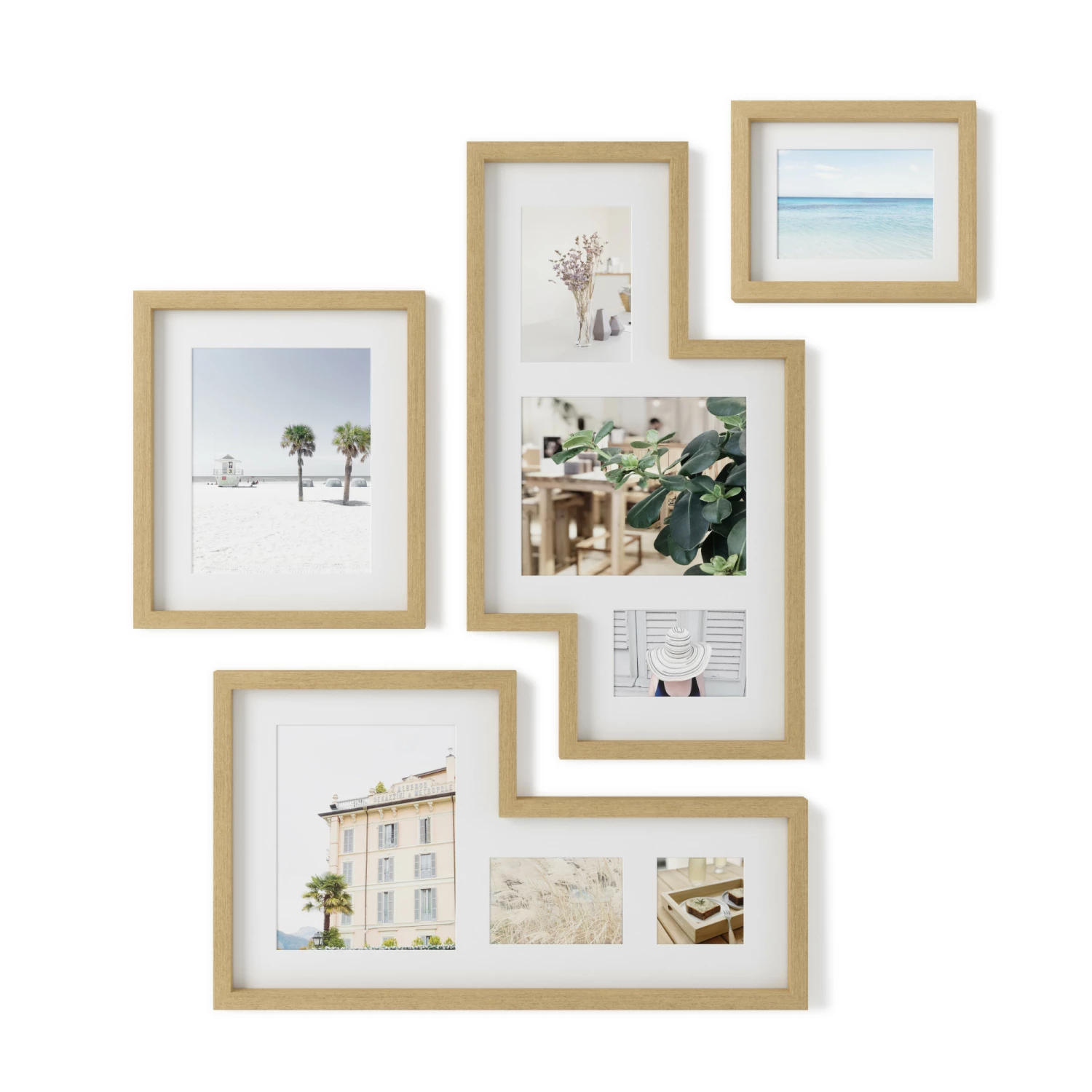Umbra Mingle Set of 4 Multi Picture Wall Frames Natural 3 Umbra Mingle Set of 4 Multi Picture Wall Frames Natural