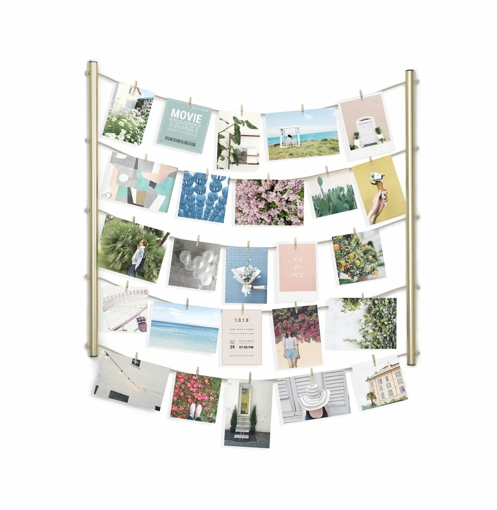 Umbra Matte Brass Hangit Photo Display 3 Umbra Matte Brass Hangit Photo Display