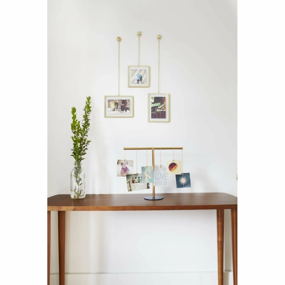 Umbra Brass Fotochain Picture Frame Set of 3 5 Umbra Brass Fotochain Picture Frame Set of 3
